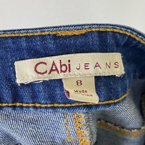 Cabi Ruby Dark Wash Low Rise Skinny Jeans Style #750 Size 8 - Picture 5 of 7